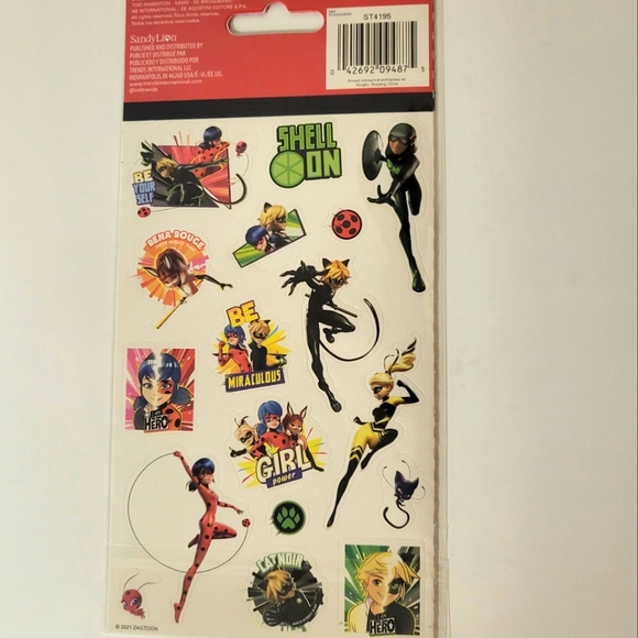 Miraculous Ladybug Stickers Set 4 Sheets - Picture 2 of 5